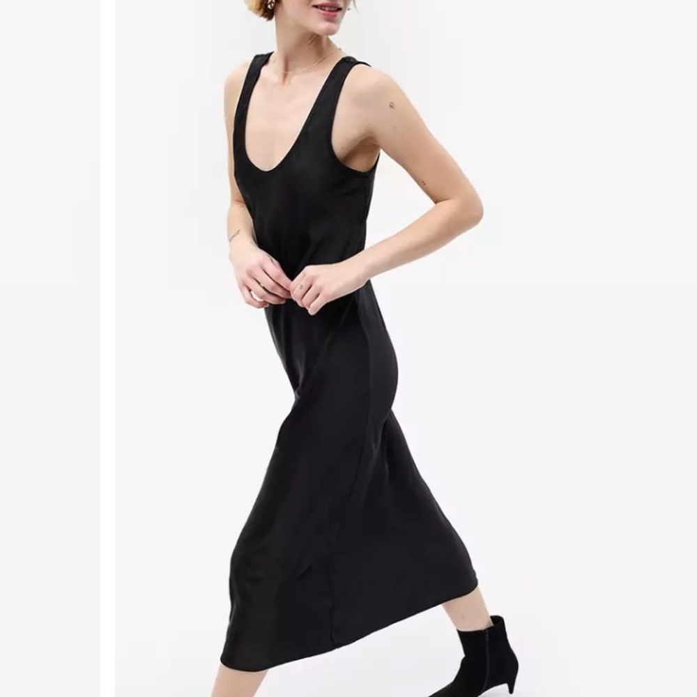 Gap Satin Midi Dress NWT